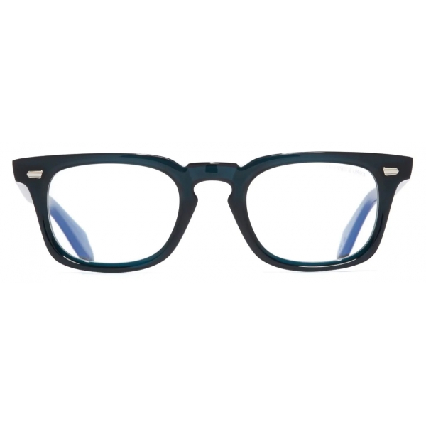 Cutler & Gross - 1406 Square Optical Glasses - Opal Teal - Luxury - Cutler & Gross Eyewear