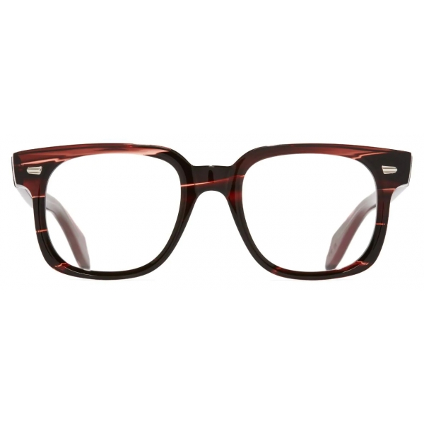 Cutler & Gross - 1399 Square Optical Glasses - Striped Brown Havana - Luxury - Cutler & Gross Eyewear