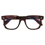Cutler & Gross - 1399 Square Optical Glasses - Striped Brown Havana - Luxury - Cutler & Gross Eyewear