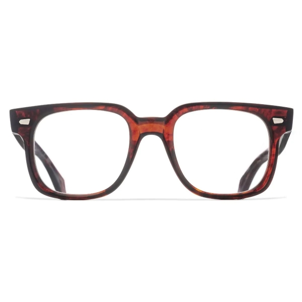 Cutler & Gross - 1399 Square Optical Glasses - Red Havana - Luxury - Cutler & Gross Eyewear