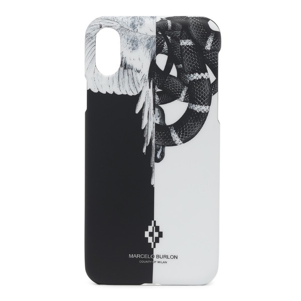 Marcelo Burlon - Cover Snakes Wings - iPhone X - Apple - County of Milan - Cover Stampata - Avvenice