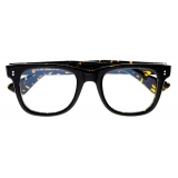 Cutler & Gross - 9101 Square Optical Glasses - Black on Havana - Luxury - Cutler & Gross Eyewear