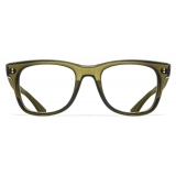Cutler & Gross - 9101 Square Optical Glasses - Olive - Luxury - Cutler & Gross Eyewear