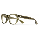 Cutler & Gross - 9101 Square Optical Glasses - Olive - Luxury - Cutler & Gross Eyewear