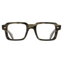 Cutler & Gross - 1393 Square Optical Glasses - Striped Green Havana - Luxury - Cutler & Gross Eyewear