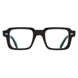 Cutler & Gross - 1393 Square Optical Glasses - Teal on Black - Luxury - Cutler & Gross Eyewear