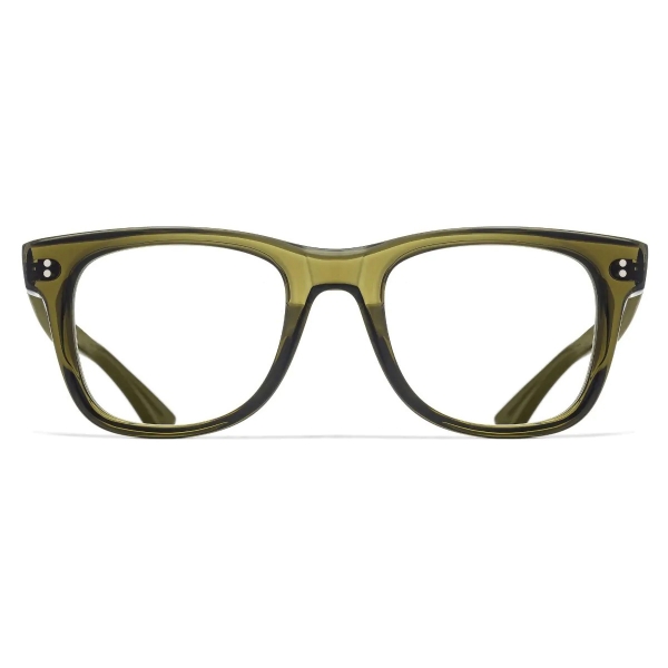 Cutler & Gross - 9101 Square Optical Glasses - Large - Olive - Luxury - Cutler & Gross Eyewear