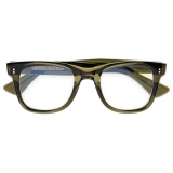 Cutler & Gross - 9101 Square Optical Glasses - Large - Olive - Luxury - Cutler & Gross Eyewear