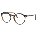 Persol - PO3285V - Nero Marrone Striato Grigio - Occhiali da Vista - Persol Eyewear