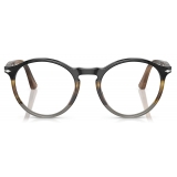 Persol - PO3285V - Nero Marrone Striato Grigio - Occhiali da Vista - Persol Eyewear