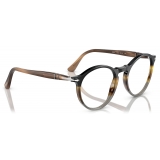 Persol - PO3285V - Black Striped Brown Grey - Optical Glasses - Persol Eyewear