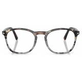 Persol - PO3007VM - Marrone Tartarugato Grigio Tartarugato - Occhiali da Vista - Persol Eyewear