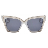 Valentino - Occhiale da Vista V - Grace Cat-Eye Oversize in Acetato con Titanio - Bianco - Valentino Eyewear
