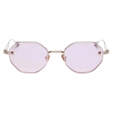 Valentino - V - Stud Hexagonal Titanium Sunglasses - Pink - Valentino Eyewear