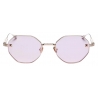 Valentino - V - Stud Hexagonal Titanium Sunglasses - Pink - Valentino Eyewear