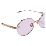 Valentino - Occhiale da Vista V - Stud Esagonale in Titanio - Rosa - Valentino Eyewear