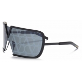 Valentino - V - Romask Iconic Oversized Mask Sunglasses - Black - Valentino Eyewear