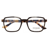 Cutler & Gross - 1361 Square Optical Glasses - Black on Camo - Luxury - Cutler & Gross Eyewear