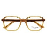 Cutler & Gross - 1361 Square Optical Glasses - Honey - Luxury - Cutler & Gross Eyewear