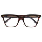 Cutler & Gross - 1346 Cat Eye Optical Glasses - Striped Brown Havana - Luxury - Cutler & Gross Eyewear
