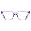 Cutler & Gross - 1346 Cat Eye Optical Glasses - Orchid Crystal - Luxury - Cutler & Gross Eyewear