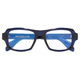 Cutler & Gross - 9894 Square Optical Glasses - Classic Navy Blue - Luxury - Cutler & Gross Eyewear