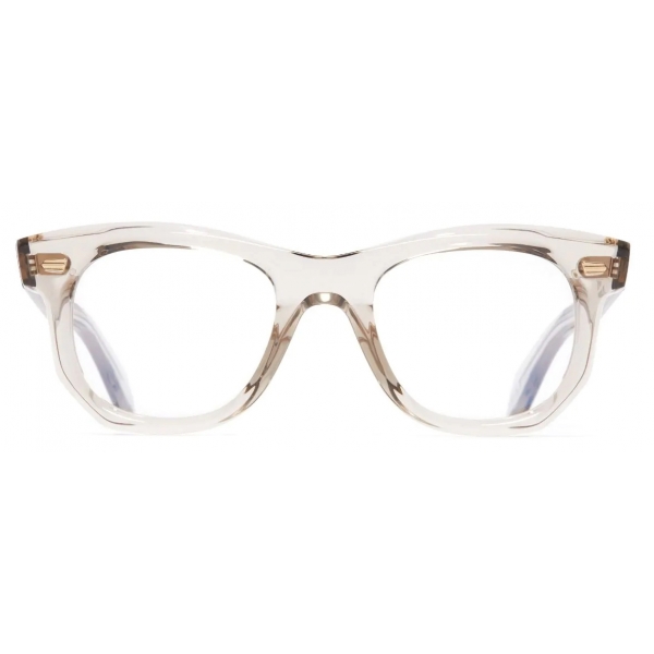 Cutler & Gross - 1409 Round Optical Glasses - Sand Crystal - Luxury - Cutler & Gross Eyewear