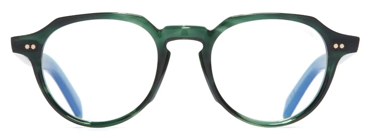 Cutler & Gross - GR06 Round Optical Glasses - Striped Dark