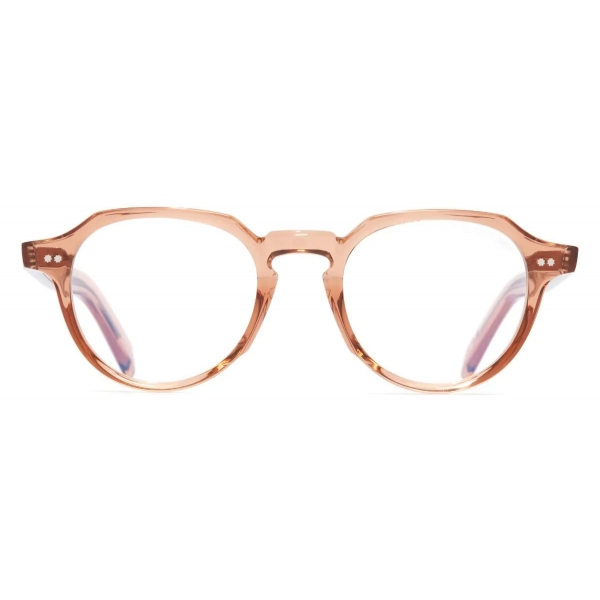 Cutler & Gross - GR06 Round Optical Glasses - Crystal Peach - Luxury - Cutler & Gross Eyewear
