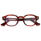 Cutler & Gross - 9290 Round Optical Glasses - Red Havana - Luxury - Cutler & Gross Eyewear