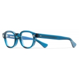 Cutler & Gross - 9290 Round Optical Glasses - Tribeca Teal - Luxury - Cutler & Gross Eyewear