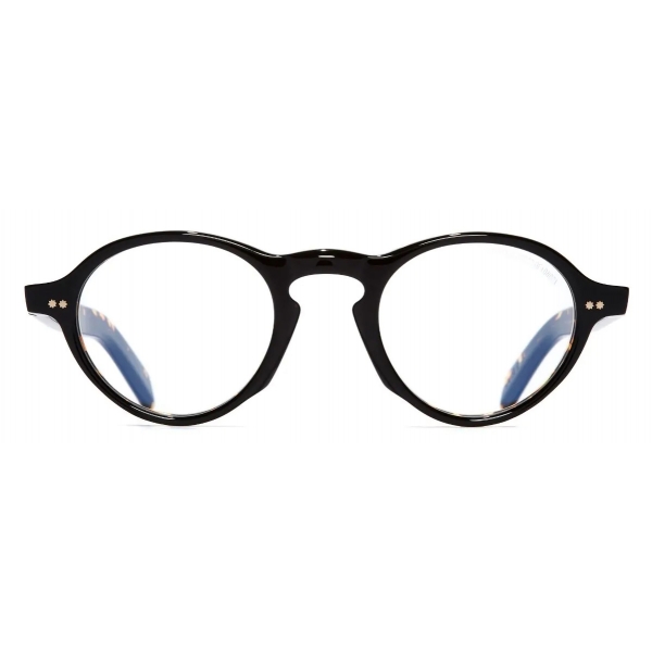 Cutler & Gross - GR08 Round Optical Glasses - Black on Havana - Luxury - Cutler & Gross Eyewear