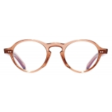 Cutler & Gross - GR08 Round Optical Glasses - Crystal Peach - Luxury - Cutler & Gross Eyewear