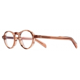 Cutler & Gross - GR08 Round Optical Glasses - Crystal Peach - Luxury - Cutler & Gross Eyewear