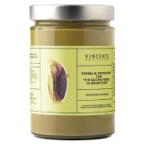 Vincente Delicacies - Crema al Pistacchio Verde di Bronte D.O.P. - Creme Spalmabili Artigianali - 600 g - Crystal
