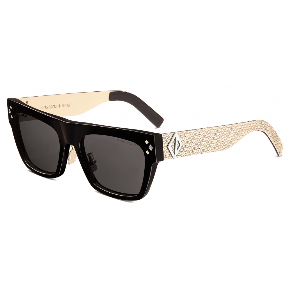 Dior - Sunglasses - CD Diamond S8F - Black Gold - Dior Eyewear - Avvenice