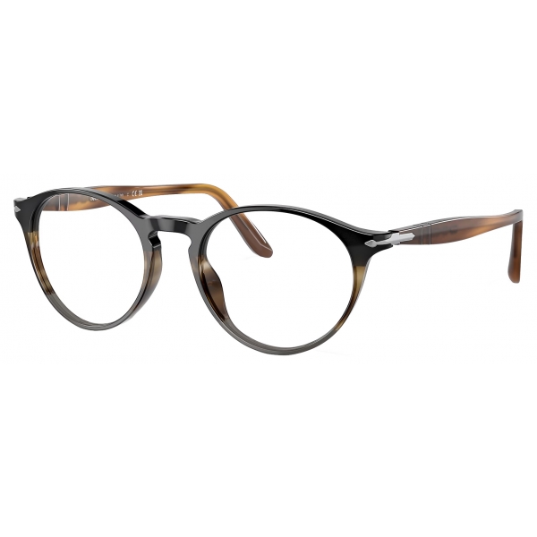 Persol - PO3092V - Black Striped Grey - Optical Glasses - Persol Eyewear
