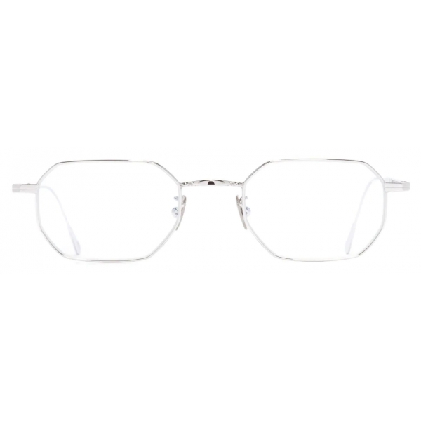 Cutler & Gross - 0005 Round Optical Glasses - White Gold Rhodium 18K - Luxury - Cutler & Gross Eyewear
