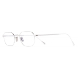 Cutler & Gross - 0005 Round Optical Glasses - White Gold Rhodium 18K - Luxury - Cutler & Gross Eyewear