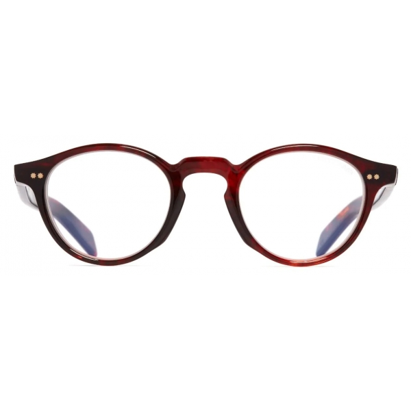 Cutler & Gross - GR04 Round Optical Glasses - Red Havana - Luxury - Cutler & Gross Eyewear