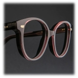 Cutler & Gross - 1400 Round Optical Glasses - Orange on Black - Luxury - Cutler & Gross Eyewear