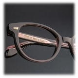 Cutler & Gross - 1400 Round Optical Glasses - Orange on Black - Luxury - Cutler & Gross Eyewear