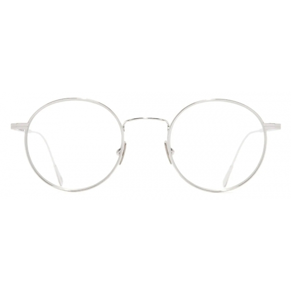 Cutler & Gross - 0001 Round Optical Glasses - White Gold Rhodium 18K - Luxury - Cutler & Gross Eyewear