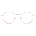 Cutler & Gross - 0001 Round Optical Glasses - Rose Gold 18K + Rhodium 18K - Luxury - Cutler & Gross Eyewear