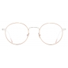Cutler & Gross - 0001 Round Optical Glasses - Rose Gold 18K + Rhodium 18K - Luxury - Cutler & Gross Eyewear