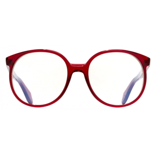 Cutler & Gross - 1395 Round Optical Glasses - Small - Lipstick Red - Luxury - Cutler & Gross Eyewear