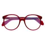 Cutler & Gross - 1395 Round Optical Glasses - Small - Lipstick Red - Luxury - Cutler & Gross Eyewear