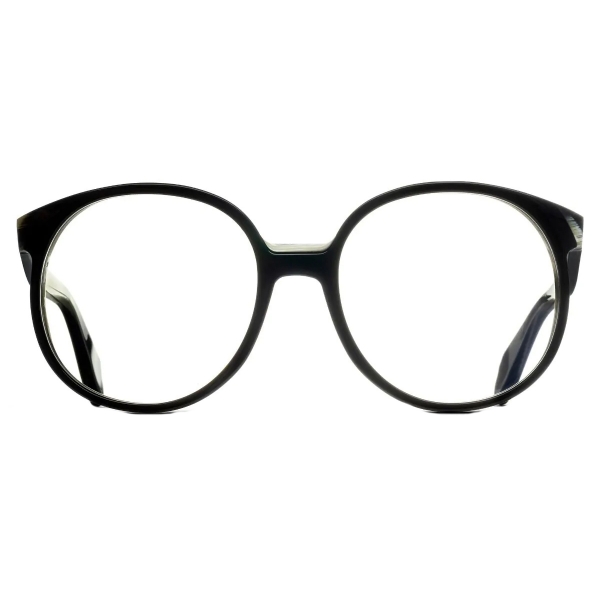 Cutler & Gross - 1395 Round Optical Glasses - Small - Black and Horn - Luxury - Cutler & Gross Eyewear