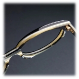 Cutler & Gross - 1395 Round Optical Glasses - Small - Black and Horn - Luxury - Cutler & Gross Eyewear