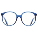 Cutler & Gross - 1395 Round Optical Glasses - Small - Prussian Blue - Luxury - Cutler & Gross Eyewear